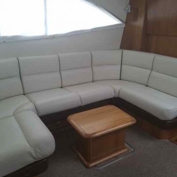   Leather Boat Sofa