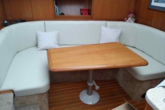 Leather Boat Sofa - after