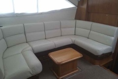 Leather Boat Sofa - after